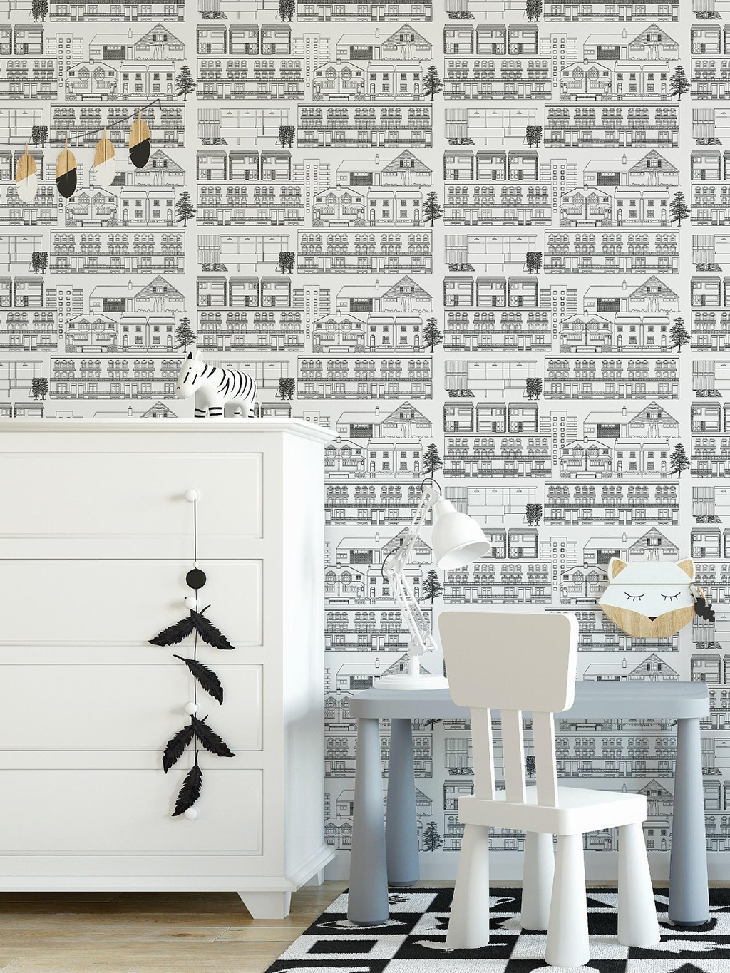 Do you live in a Town, snow 'colour me' - tapete